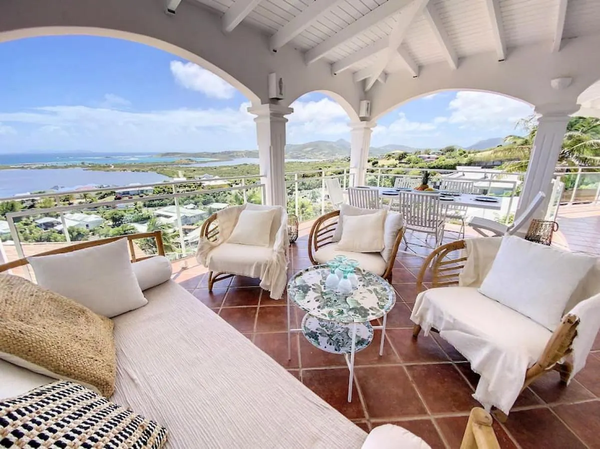 Villa West Indies, Spectacular Sea View, Inside Orient Bay Resort, Private Pool