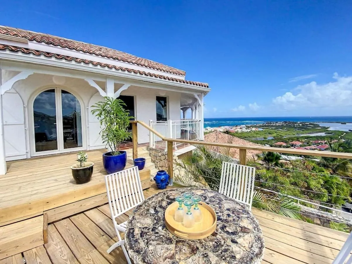 Villa West Indies, Spectacular Sea View, Inside Orient Bay Resort, Private Pool São Martinho