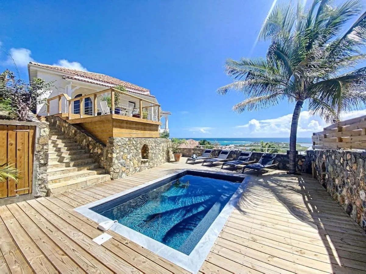 Villa West Indies, Spectacular Sea View, Inside Orient Bay Resort, Private Pool